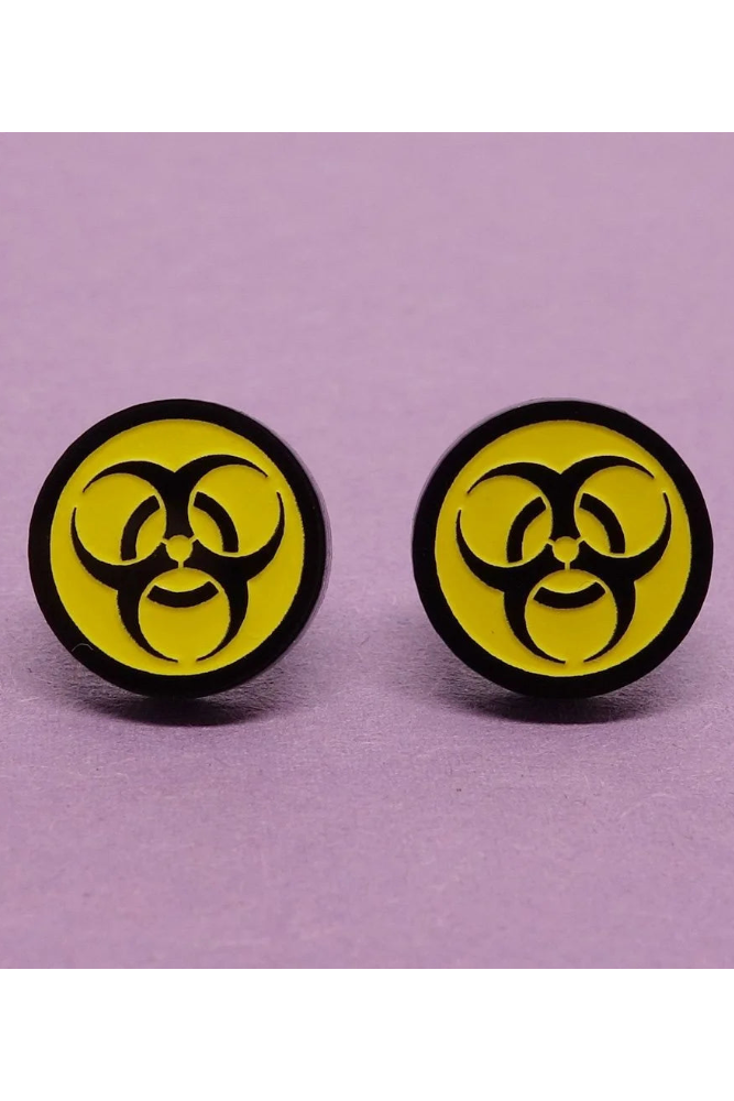 Lili1088 Biohazard Stud Earrings