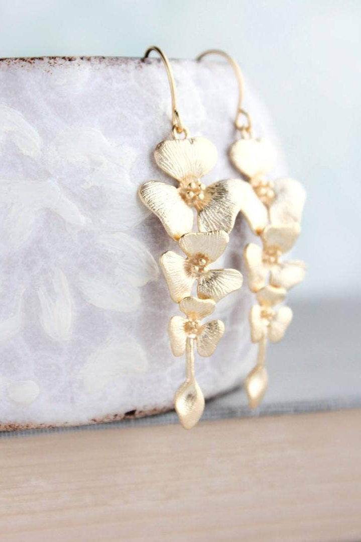 Orchid Dangle Earrings