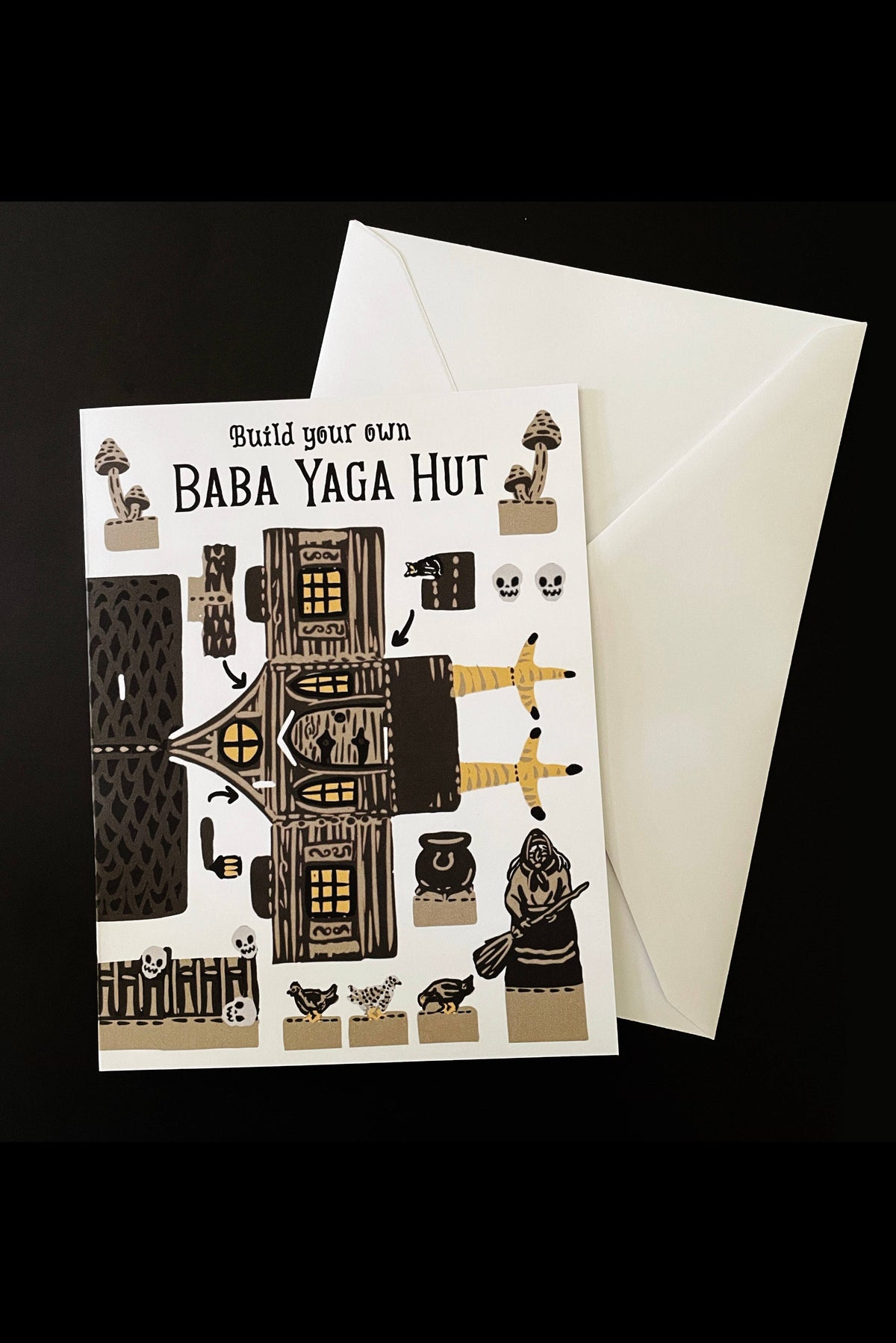 Build your own Baba Yaga hut Card