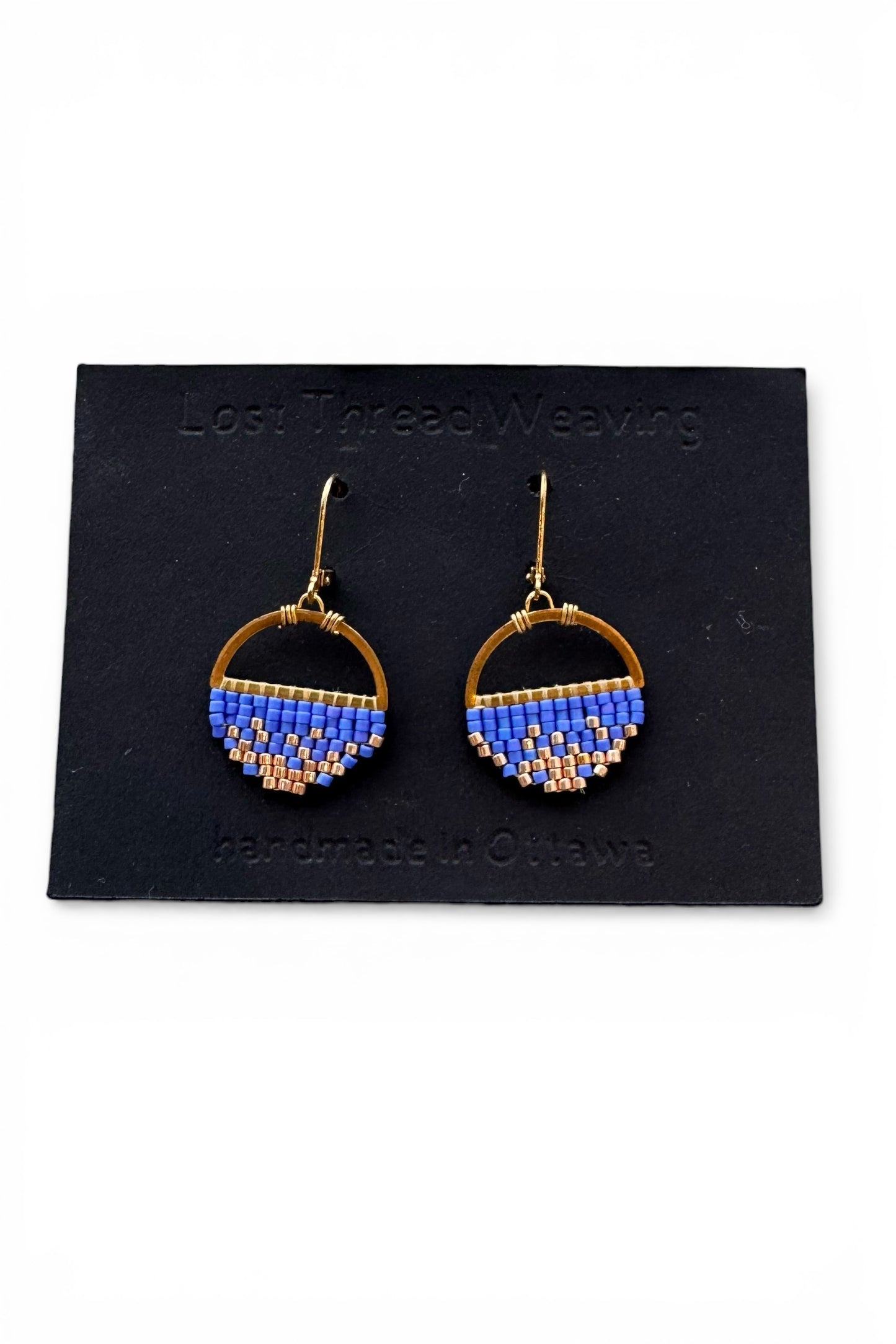 Sally Small - Abstract round earrings - Gold Ombre