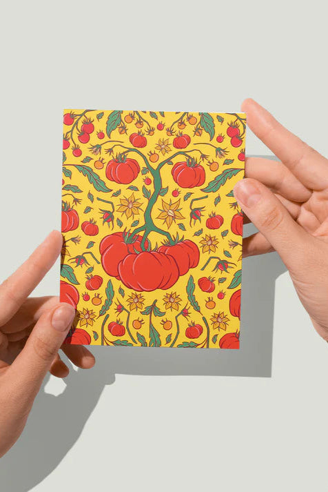 Tomato Folk Floral Card