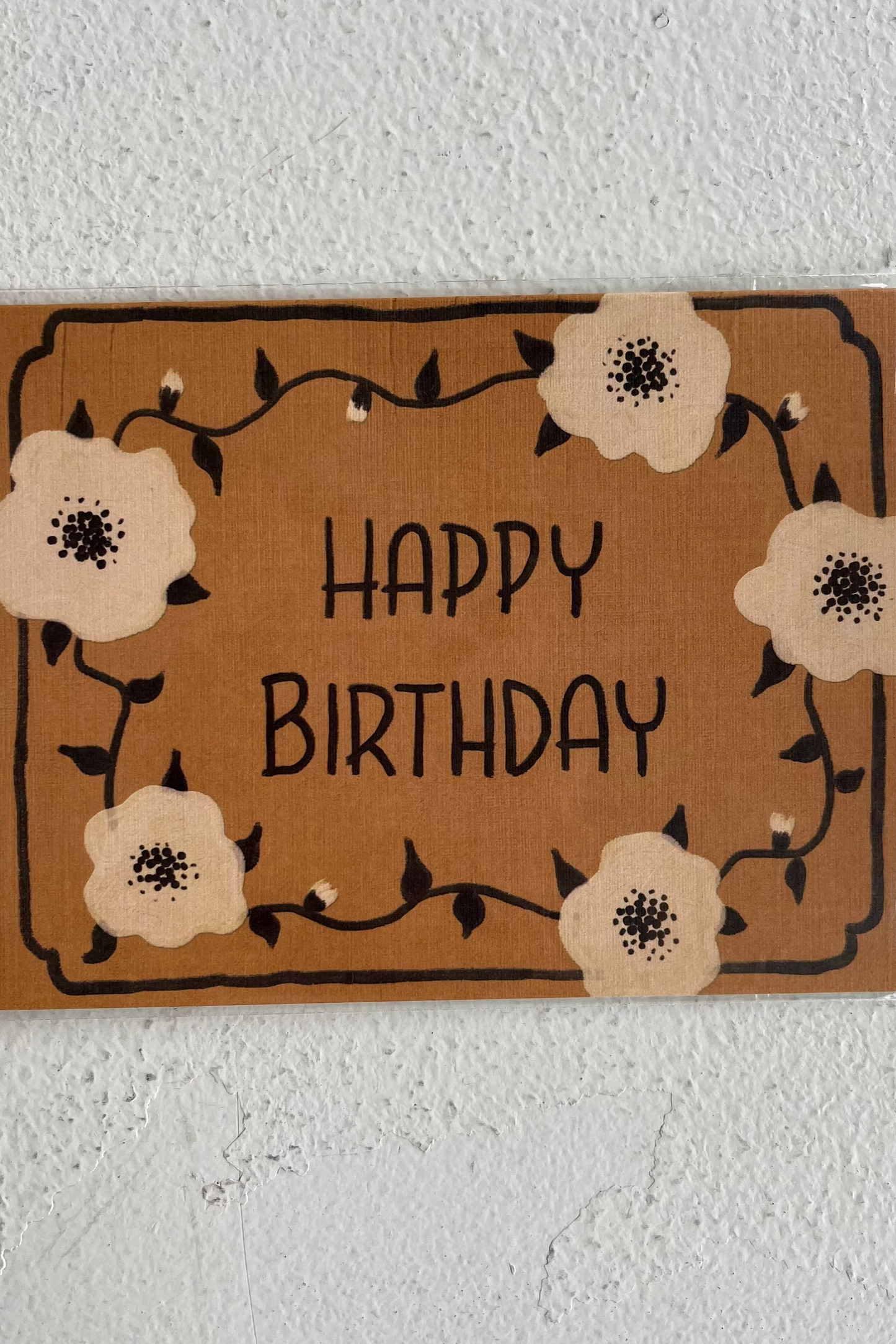 Happy Birthday - Yellow Floral Card