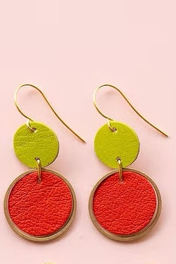 Two-Tone Orbit Earrings