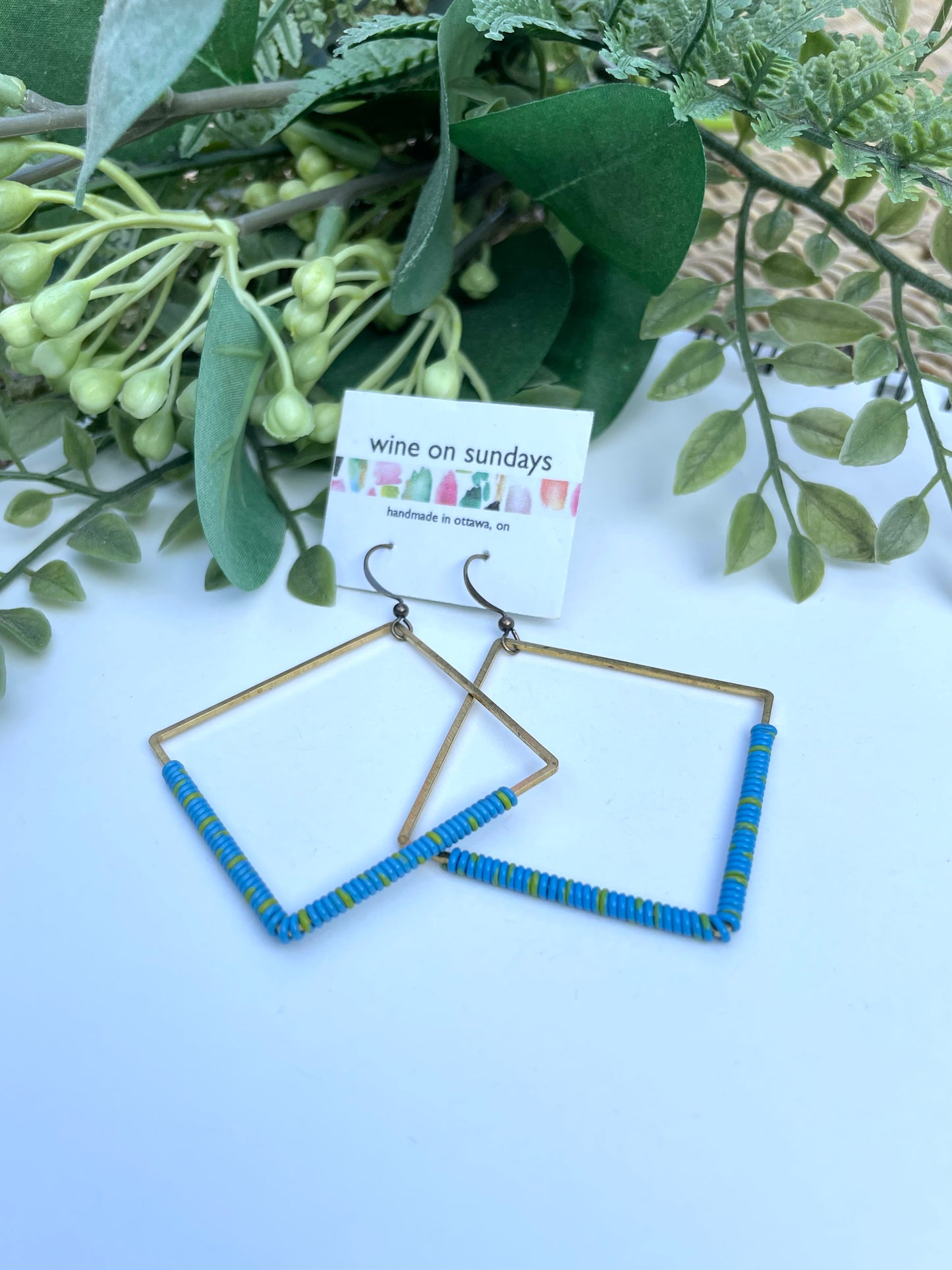 Maya Wire Wrapped Diamond Earrings