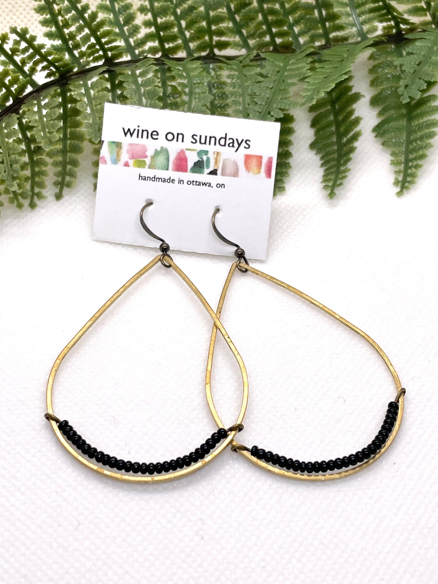 Andrea Large Beaded Teardrops