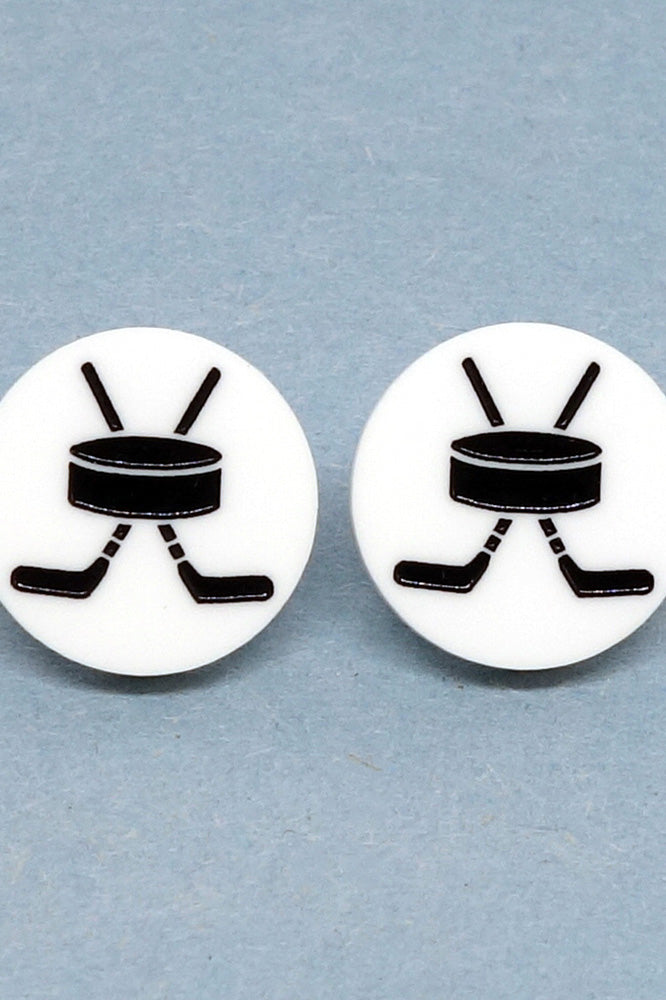 Lili0869 Hockey Stud Earrings
