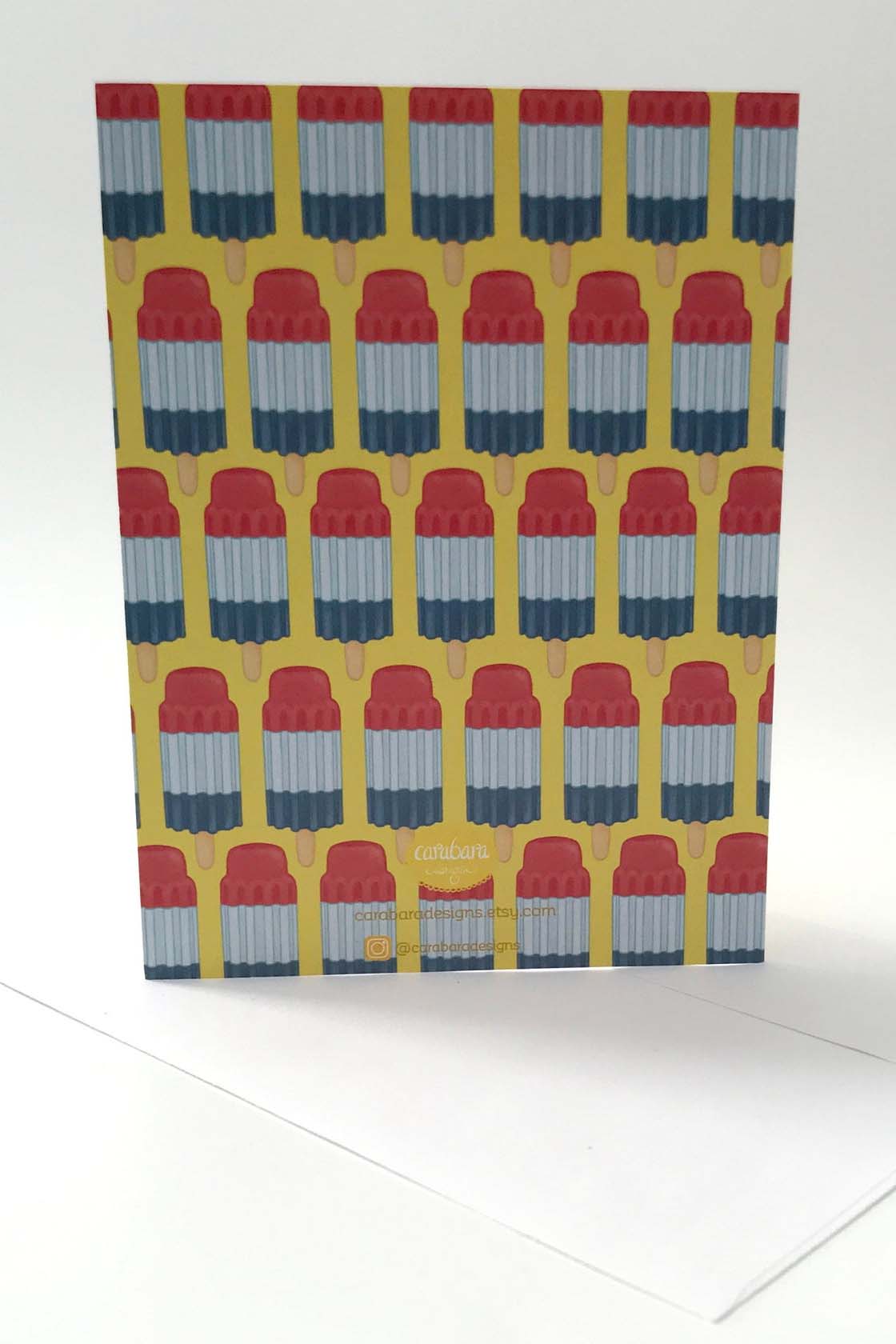 Popsicle Graduation Card