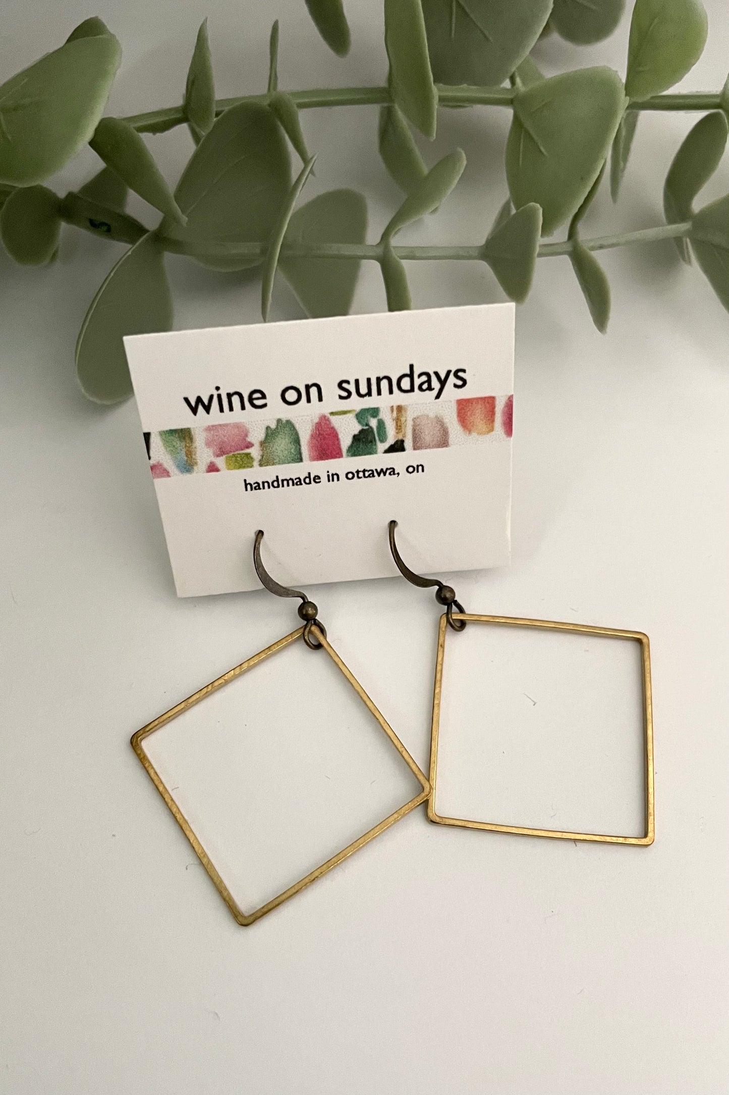 Gianna Square Earrings