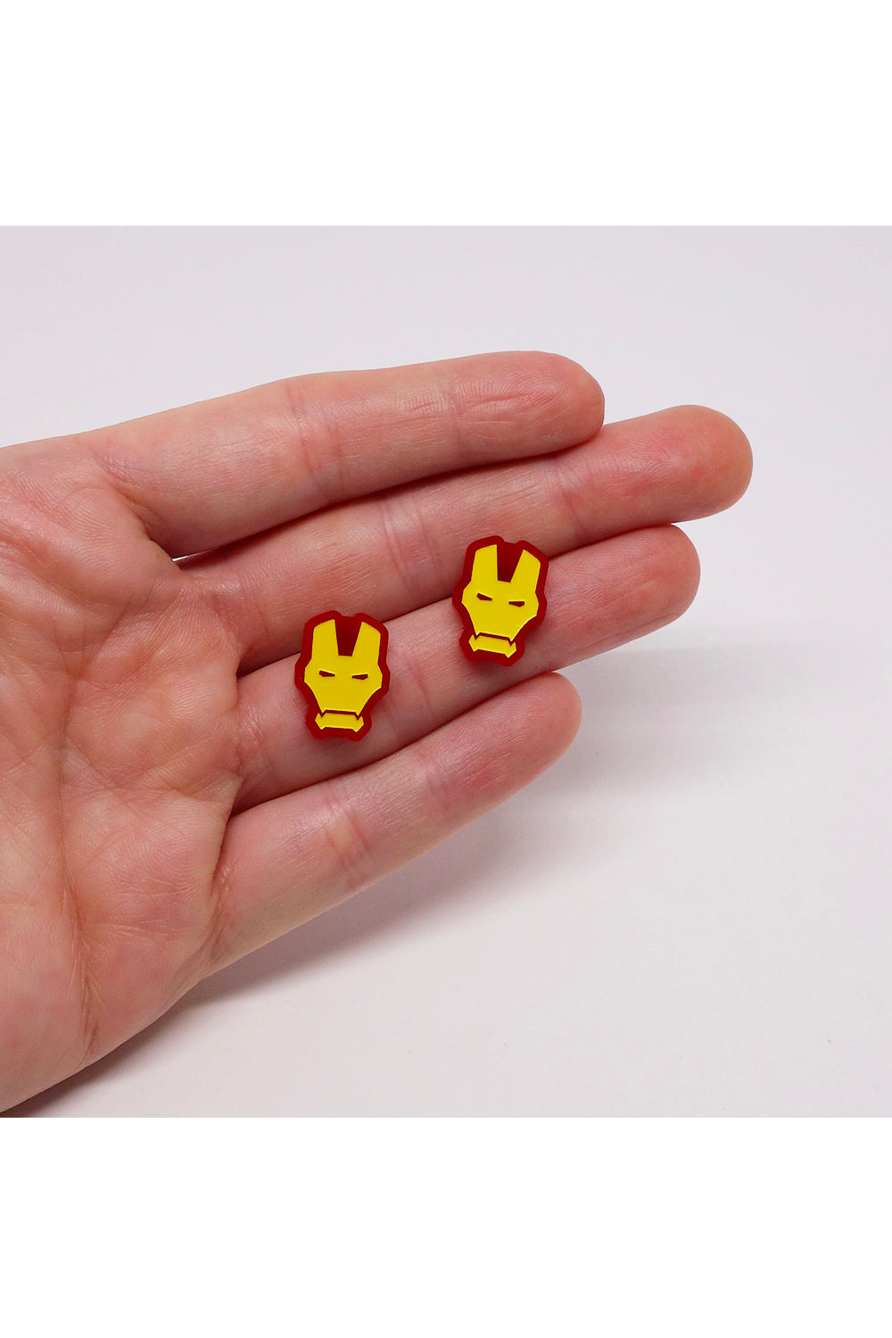 Lili0723 Iron Man Stud Earrings
