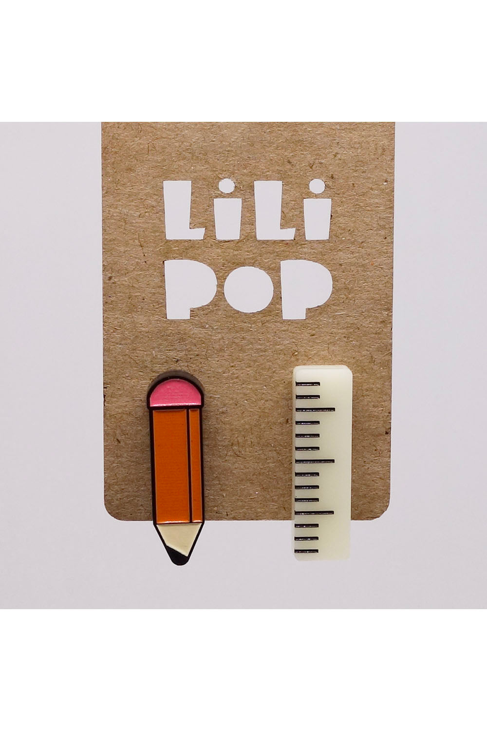 Lili0845 Pencil and Ruler Earrings
