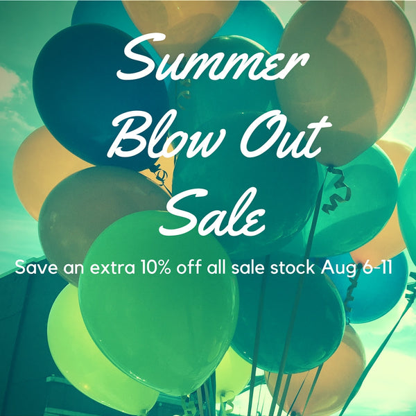 It's a Workshop and Flock Blowout Sale, August 6 to 11!