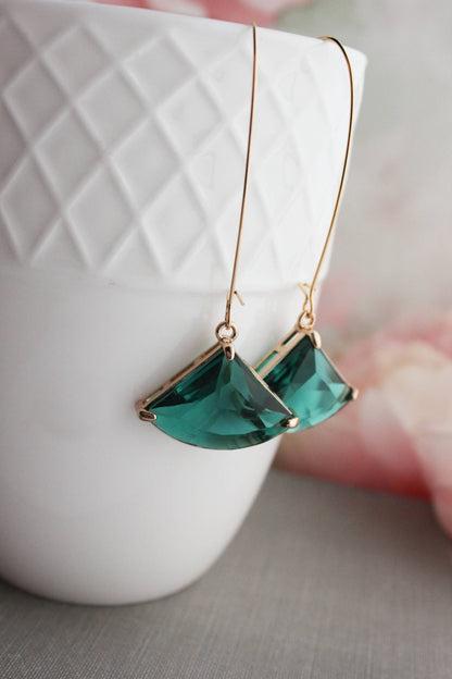 Large Clear Glass Art Deco Earrings | 5 options