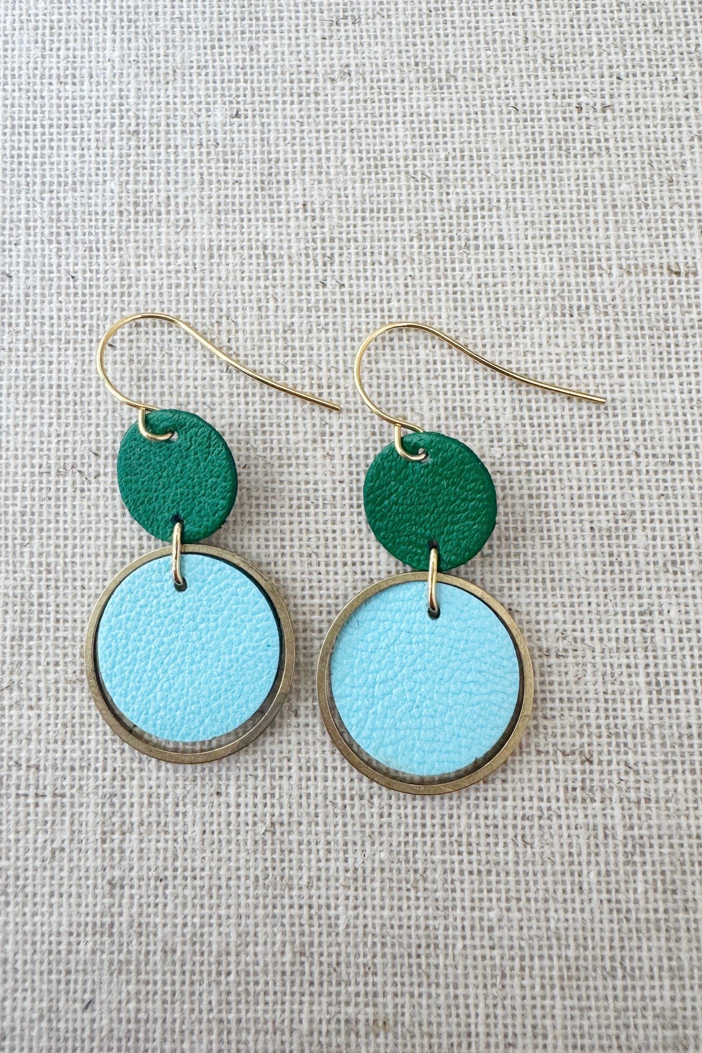 Two-Tone Orbit Earrings