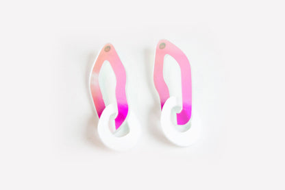 Ecoresin Earrings - Double Link
