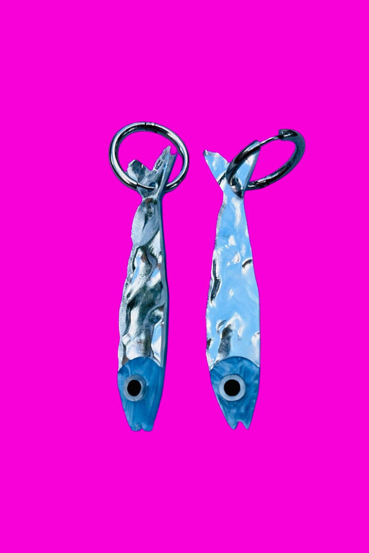 Sardine Earrings- SIlver