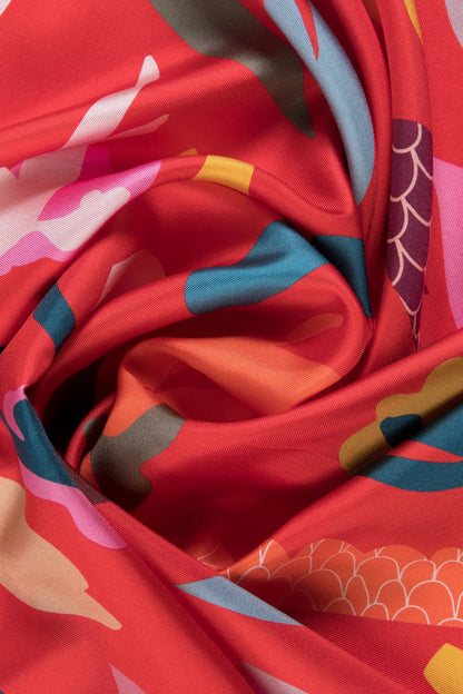 All the Way Silk Scarf 90