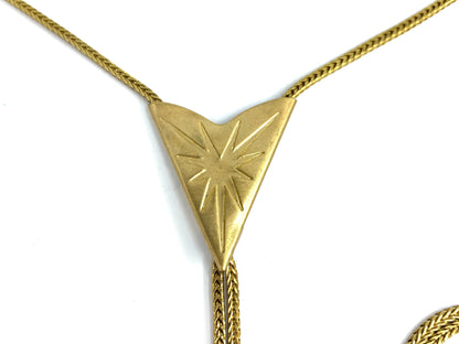 SHOOTING GUNS Triangle Bolo Tie