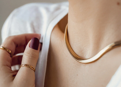 Snake Wheat Stainless Steel Waterproof Necklace