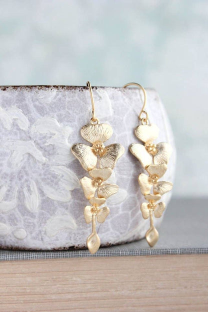 Orchid Dangle Earrings