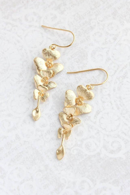 Orchid Dangle Earrings
