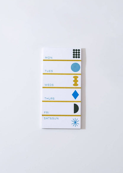 Weekly Tall Notepad • Blue