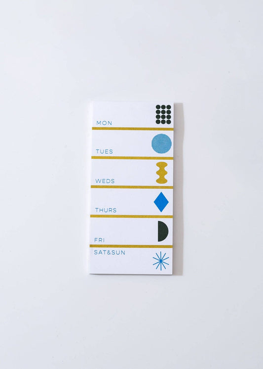 Weekly Tall Notepad • Blue