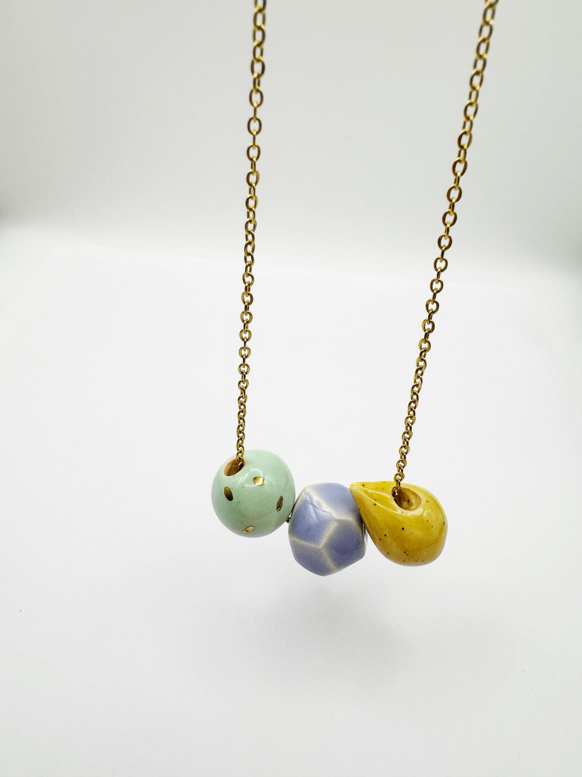 Three Bead Necklace - several options