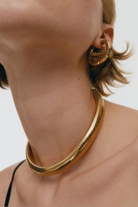 Tobogas Cobra Omega Collar Necklace | PVD Waterproof
