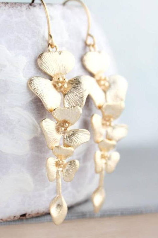 Orchid Dangle Earrings