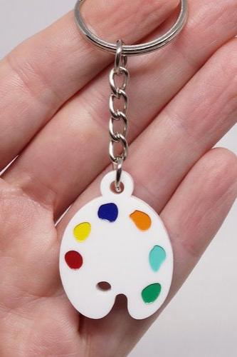 Lili0974 Paint Palette Keychain