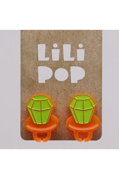 Lili1025 Ring Pop Studs