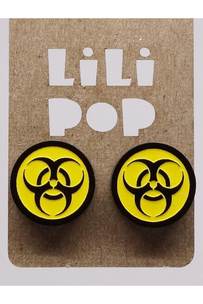 Lili1088 Biohazard Stud Earrings