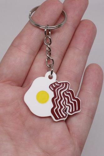 Lili1097 Bacon & Egg Keychain