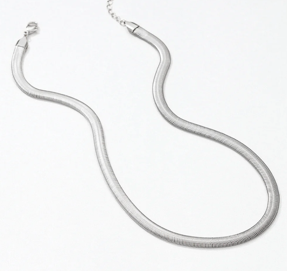 Snake Wheat Stainless Steel Waterproof Necklace