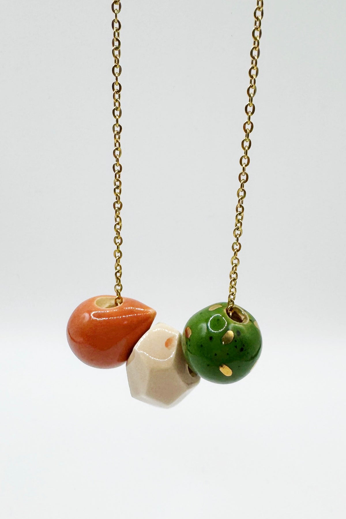 Three Bead Necklace - several options