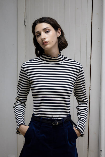 High-necked Moonstone Top