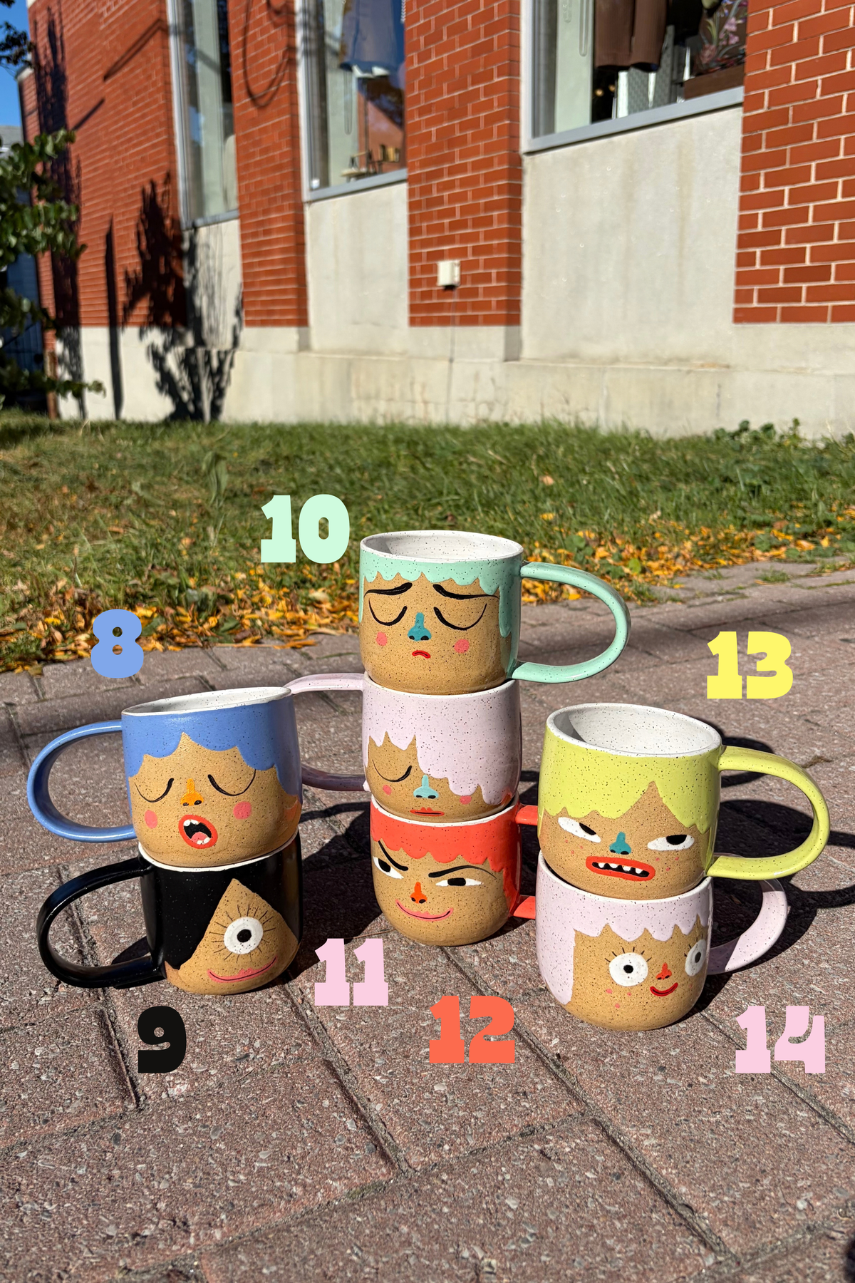 Face Mugs 12 oz