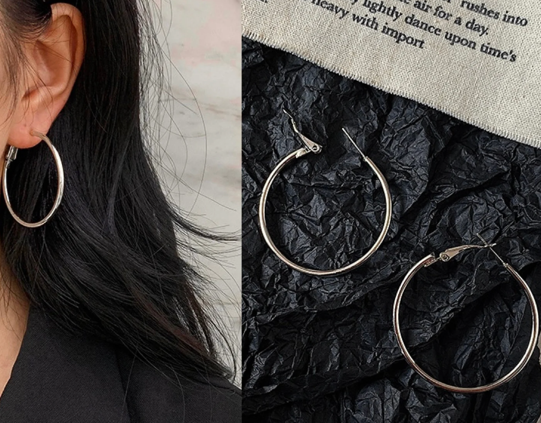 Over Sized Hoop Earrings -  14K PVD Waterproof