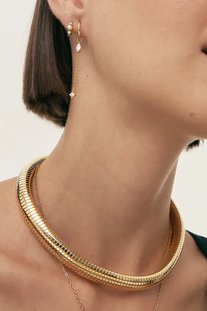 Tobogas Cobra Omega Collar Necklace | PVD Waterproof