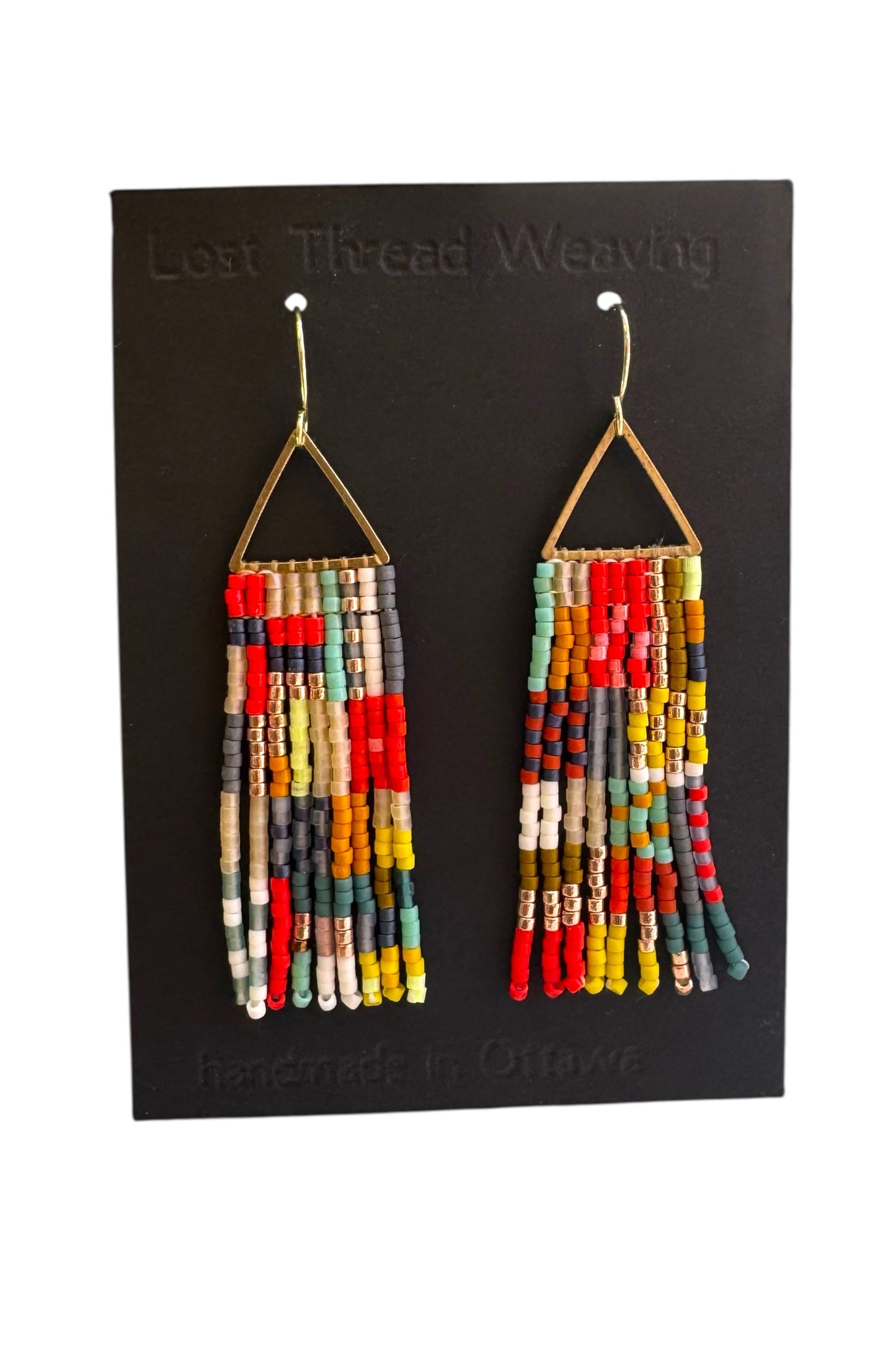 Mini Val - Patchwork Fringe Earrings