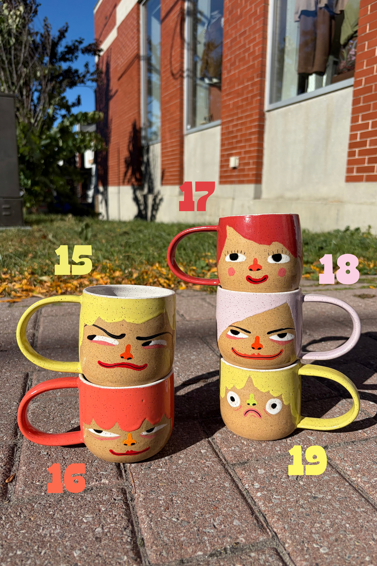 Face Mugs 12 oz