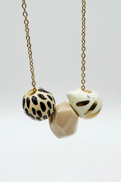 Three Bead Necklace - several options