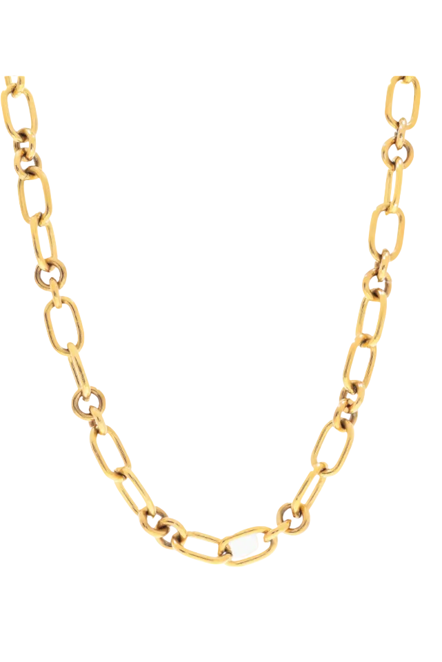 Mixed Link Paperclip Stainless Steel Necklace