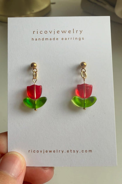 Tulip Dangle Earrings