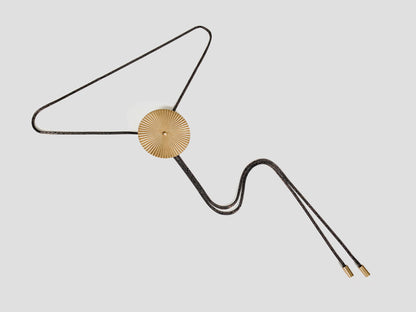 TROLLOP Black & Gold Bolo Tie