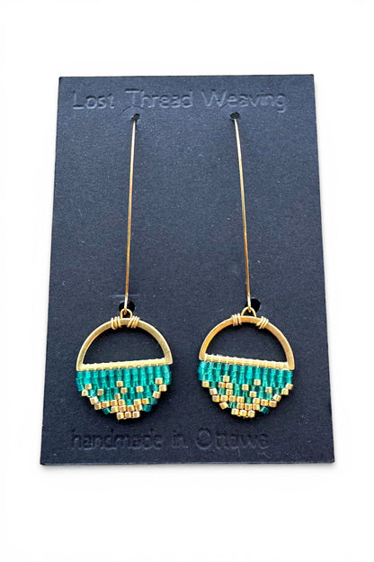 Sally Small - Abstract round earrings -  Gold Ombre