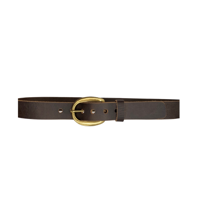 Brown Leather Ladies Belt