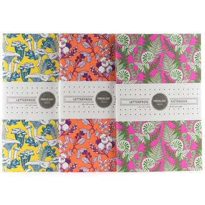 Forest Foraging Series: Set of 3 Assorted Pocket Notebooks