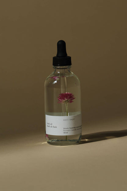 Bath Oil - Bloom - 120ml (all-natural, hand-poured)
