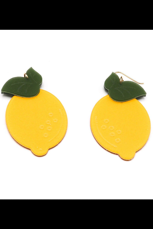 Large Lemon  Earrings